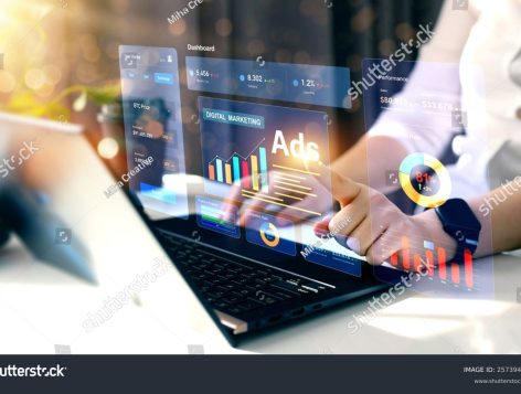 stock-photo-online-advertising-digital-marketing-and-ad-on-internet-to-targeted-customers-ads-dashboard-2573942967